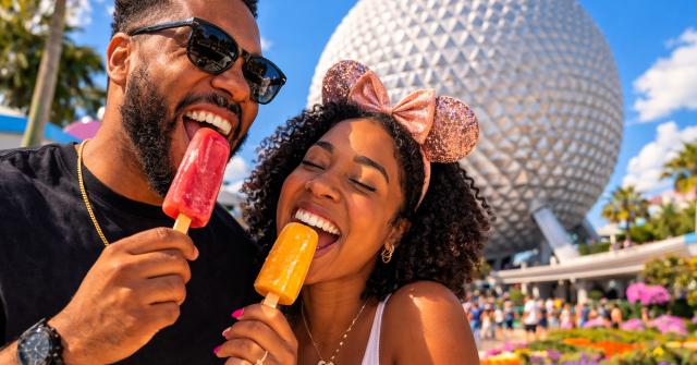 Sorvete de graça no EPCOT na Disney nos EUA