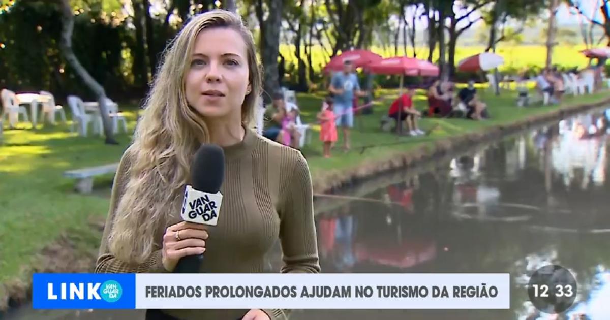 Cintia Garcia repórter da TV Vanguarda