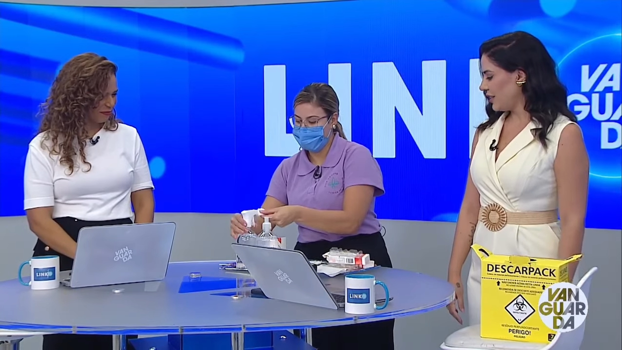 Elis Vacinas com Talita França e Daniela Lopes na Vanguarda
