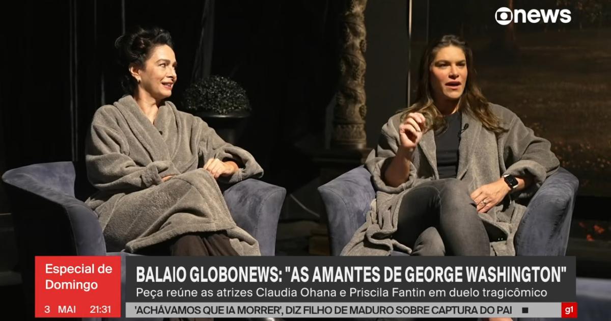 Claudia Ohana e Priscila Fantin no teatro