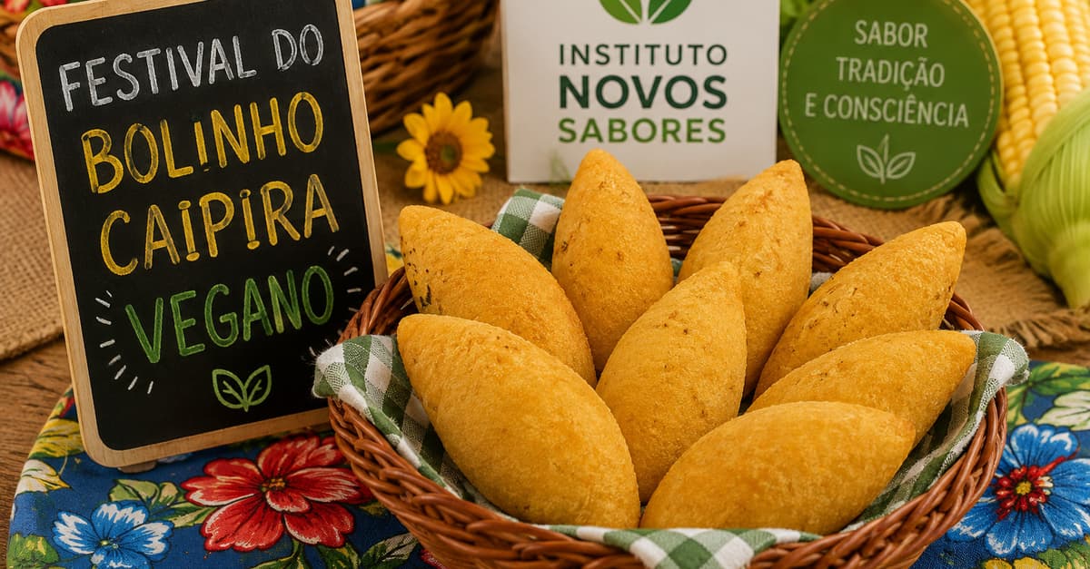 Instituto Novos Sabores promove Festival do Bolinho Caipira Vegano