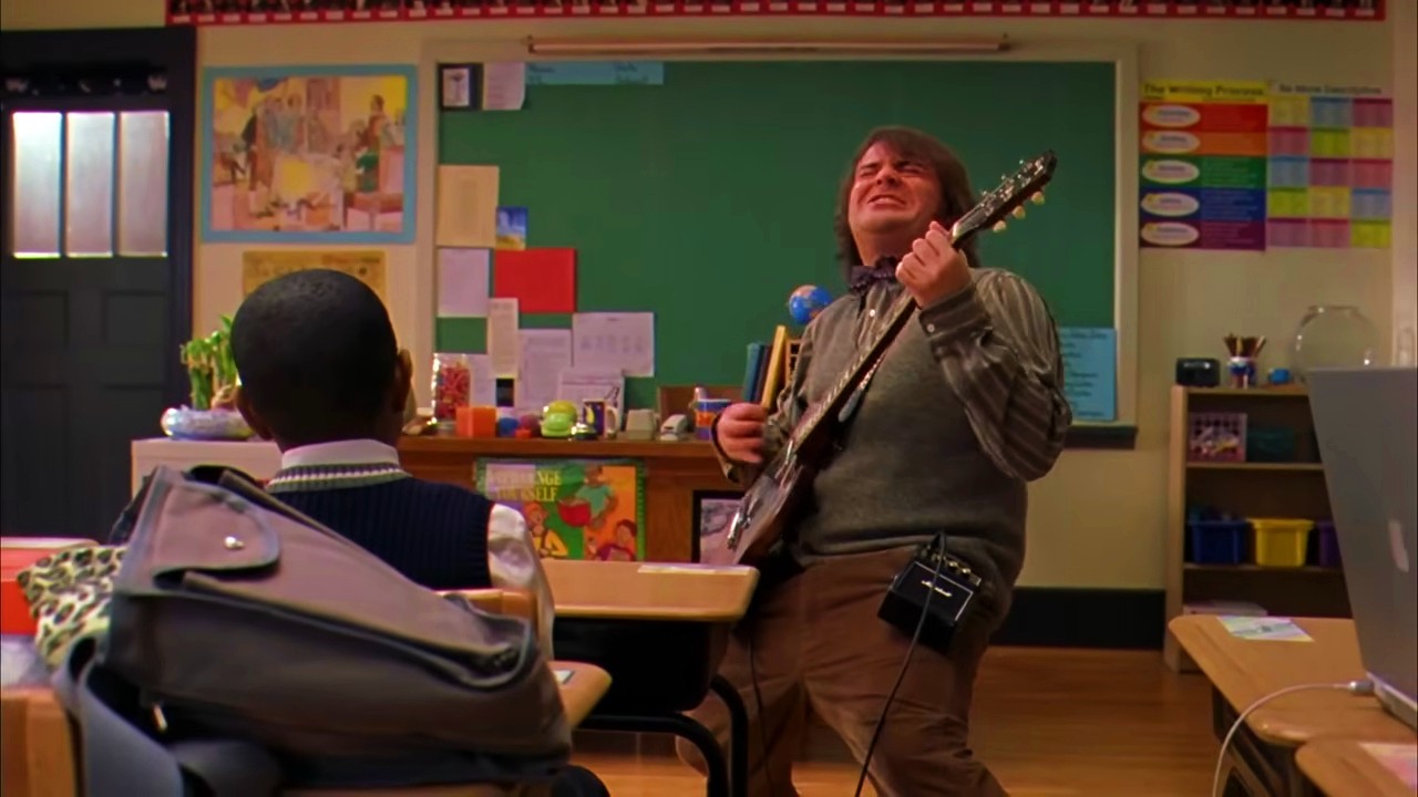 Você sabia que o filme inspirou a criação da franquia School of Rock, escola de música que surgiu nos EUA?