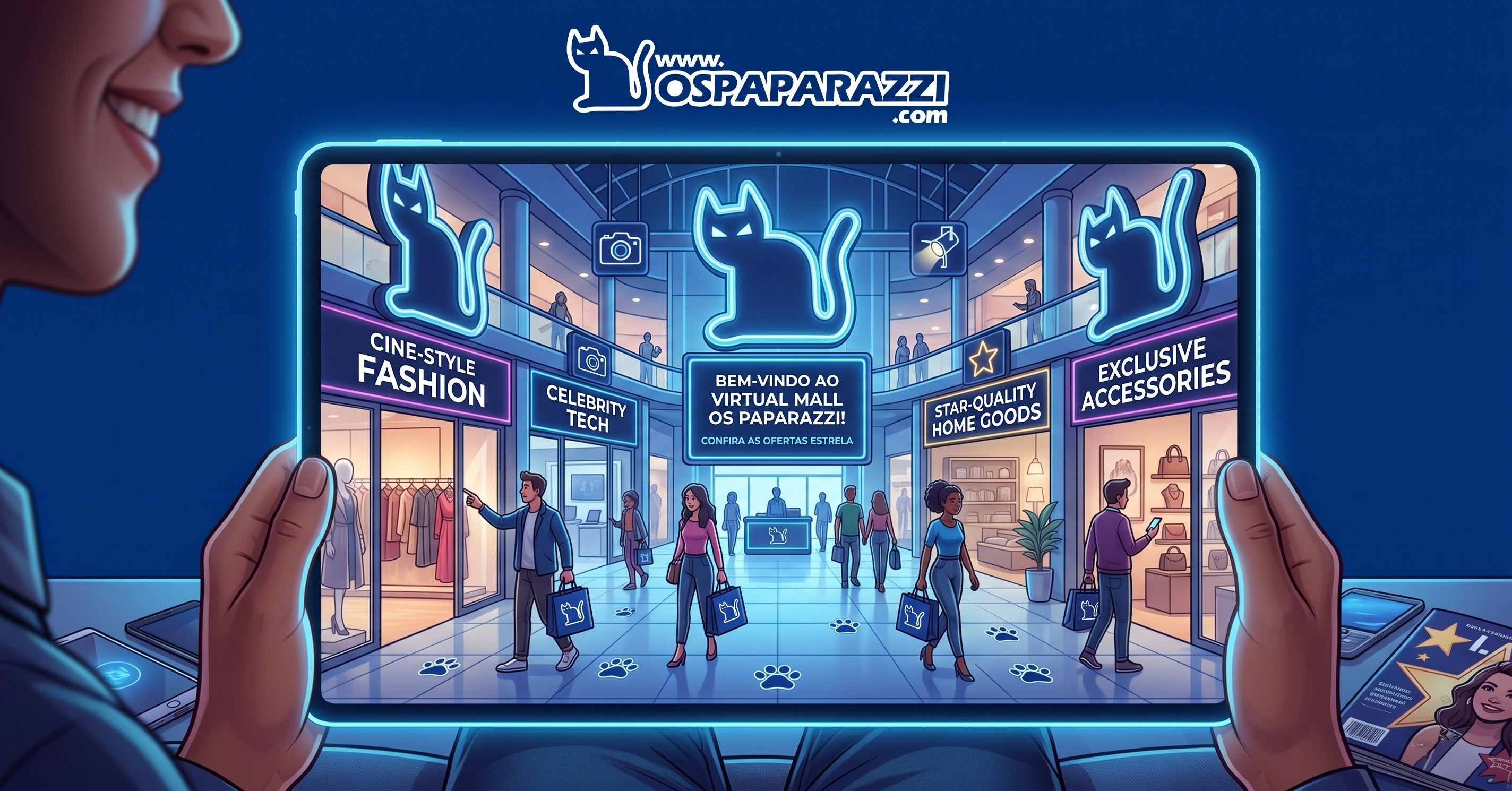 Shopping virtual do site OsPaparazzi