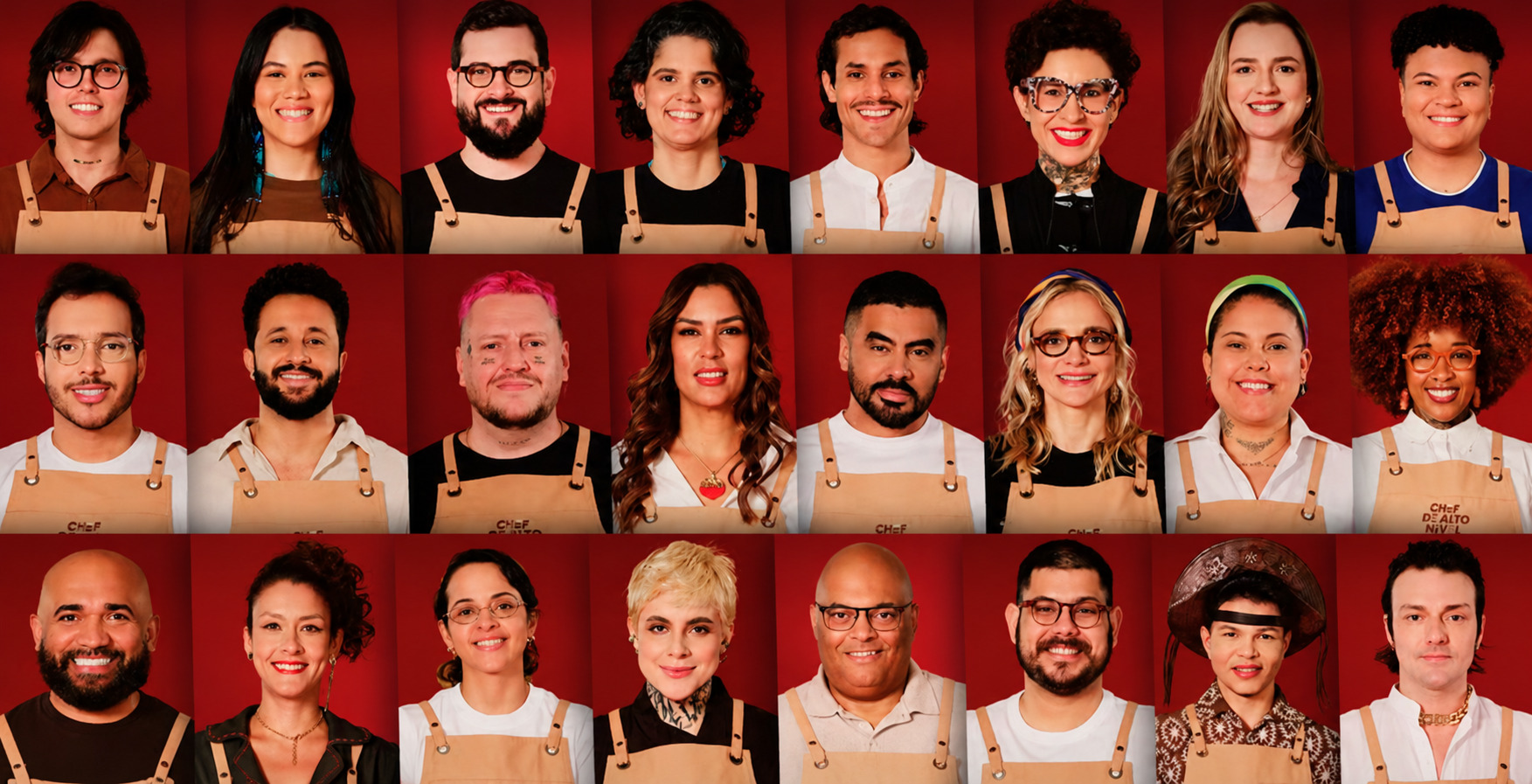 Todos os participantes do Chef de Alto Nível